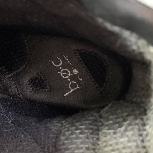 (7) b.o.c. LUXE black quilted lace up hightop trainers with side zip closure - Picture 10 of 13